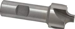 Interstate - 9/32" Radius, 1-1/8" Mill Diam, 4 Flute Cobalt Corner Rounding End Mill - Single End, Uncoated, 3-1/4" OAL, 3/4" Shank Diam - Benchmark Tooling