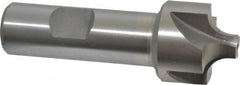 Interstate - 19/64" Radius, 1-1/8" Mill Diam, 4 Flute Cobalt Corner Rounding End Mill - Single End, Uncoated, 3-1/4" OAL, 3/4" Shank Diam - Benchmark Tooling