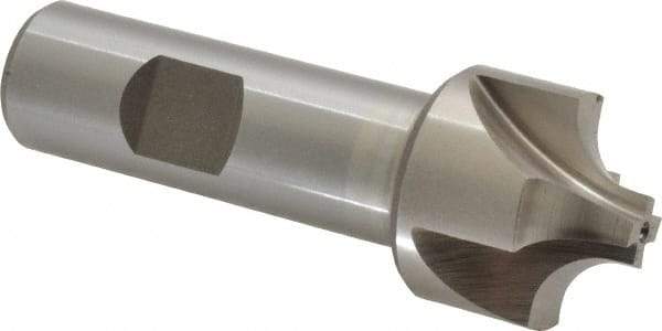 Interstate - 5/16" Radius, 1-1/8" Mill Diam, 4 Flute Cobalt Corner Rounding End Mill - Single End, Uncoated, 3-1/4" OAL, 3/4" Shank Diam - Benchmark Tooling