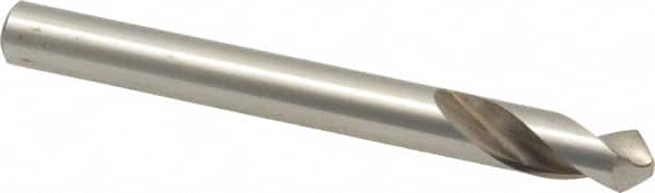 Interstate - 1/4" Body Diam, 90°, 2-1/2" OAL, High Speed Steel Spotting Drill - Benchmark Tooling