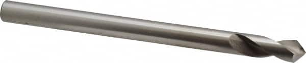 Interstate - 3/8" Body Diam, 90°, 5" OAL, High Speed Steel Spotting Drill - Benchmark Tooling