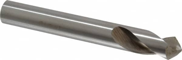 Interstate - 1/2" Body Diam, 90°, 3-3/4" OAL, High Speed Steel Spotting Drill - Benchmark Tooling