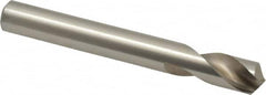 Interstate - 3/8" Body Diam, 120°, 3-1/8" OAL, High Speed Steel Spotting Drill - Benchmark Tooling