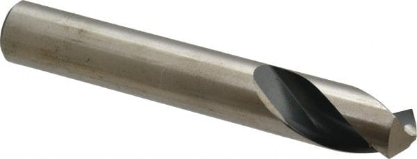 Interstate - 3/4" Body Diam, 120°, 5" OAL, High Speed Steel Spotting Drill - Benchmark Tooling