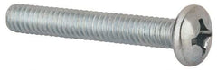 Value Collection - #12-24 UNC, 1-1/2" Length Under Head Phillips Drive Machine Screw - Pan Head, Grade 2 Steel, Zinc-Plated Finish, Without Washer - Benchmark Tooling