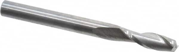 SGS - 3/16", 2 Flute, Single End, Solid Carbide, 0.02" Corner Radius End Mill - 2" OAL, 30° Helix, Right Hand Flute, 5/8" LOC, Right Hand Cut - Benchmark Tooling