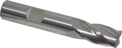 SGS - 1/2", 4 Flute, Single End, Solid Carbide, 0.06" Corner Radius End Mill - 3" OAL, 30° Helix, Right Hand Flute, 1" LOC, Right Hand Cut - Benchmark Tooling