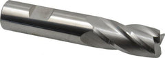 SGS - 3/4", 4 Flute, Single End, Solid Carbide, 0.045" Corner Radius End Mill - 4" OAL, 30° Helix, Right Hand Flute, 1-1/2" LOC, Right Hand Cut - Benchmark Tooling