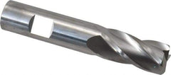 SGS - 3/4", 4 Flute, Single End, Solid Carbide, 0.09" Corner Radius End Mill - 4" OAL, 30° Helix, Right Hand Flute, 1-1/2" LOC, Right Hand Cut - Benchmark Tooling