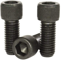 Value Collection - #4-40 UNC Hex Socket Drive, Socket Cap Screw - Alloy Steel, Black Oxide Finish, Fully Threaded, 1/4" Length Under Head - Benchmark Tooling