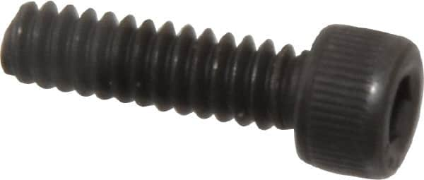 Value Collection - #6-32 UNC Hex Socket Drive, Socket Cap Screw - Alloy Steel, Black Oxide Finish, Fully Threaded, 1/2" Length Under Head - Benchmark Tooling