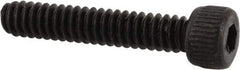 Made in USA - #6-32 UNC Hex Socket Drive, Socket Cap Screw - Alloy Steel, Black Oxide Finish, Fully Threaded, 3/4" Length Under Head - Benchmark Tooling