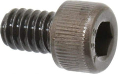 Value Collection - #8-32 UNC Hex Socket Drive, Socket Cap Screw - Alloy Steel, Black Oxide Finish, Fully Threaded, 1/4" Length Under Head - Benchmark Tooling