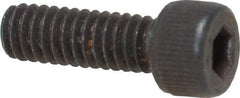 Value Collection - #8-32 UNC Hex Socket Drive, Socket Cap Screw - Alloy Steel, Black Oxide Finish, Fully Threaded, 1/2" Length Under Head - Benchmark Tooling