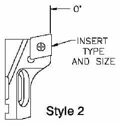 Parlec - Series Twin Bore Roughing, Right Hand Cut, Boring Cartridge - CCMT 06 Insert, 0° Lead Angle - Benchmark Tooling