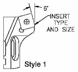 Parlec - Series Twin Bore Roughing, Right Hand Cut, Boring Cartridge - SCMT 09 Insert, 6° Lead Angle - Benchmark Tooling