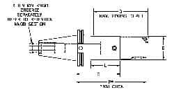 Parlec - PC7 Inside Modular Connection, Boring Head Taper Shank - Modular Connection Mount, 3.27 Inch Projection, 3.54 Inch Nose Diameter - Exact Industrial Supply