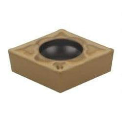 Parlec - CCMT061615 Grade TT Carbide Boring Insert - TiN/TiC/TiN Finish, 80° Diamond, 7° Relief Angle, 1/4" Inscr Circle, 3/32" Thick, 1/64" Corner Radius - Benchmark Tooling