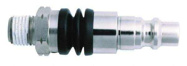 Value Collection - 1/4 Male NPT Pneumatic Hose Swivel Fitting - Steel, Nickel Plated, Japanese Interchange - Benchmark Tooling