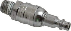 Value Collection - 1/4 Male NPT Pneumatic Hose Swivel Fitting - Steel, Nickel Plated, Industrial Interchange - Benchmark Tooling