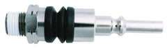 Value Collection - 1/4 Male BSPT Pneumatic Hose Swivel Fitting - Steel, Nickel Plated, CEJN Interchange - Benchmark Tooling