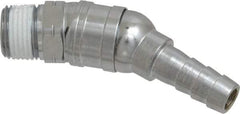 Value Collection - 3/8 Male NPT Pneumatic Hose Swivel Fitting - Steel, Nickel Plated - Benchmark Tooling