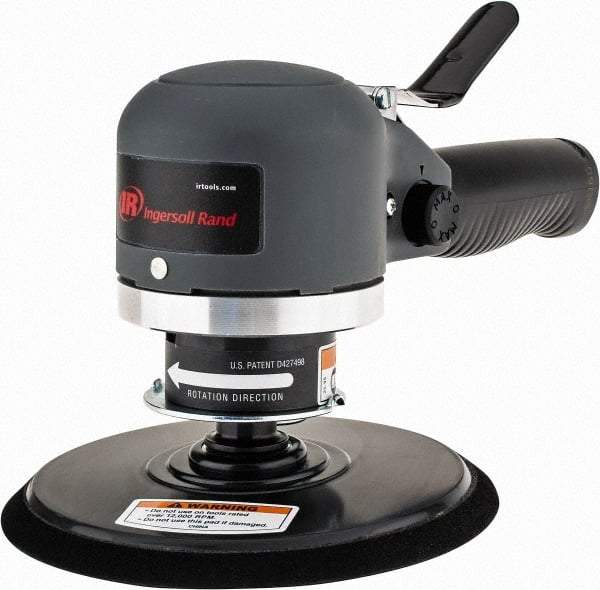 Ingersoll-Rand - 12,000 OPM, 16.98 CFM Air Consumption, Palm Air Orbital Sander - Round Pad, 1/4 NPT Inlet - Benchmark Tooling