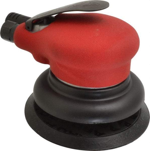 Ingersoll-Rand - 10,000 OPM, 18.5 CFM Air Consumption, Palm Air Orbital Sander - Round Pad, 1/4 NPT Inlet - Benchmark Tooling