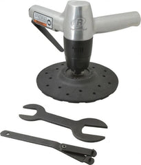 Ingersoll-Rand - 7" Max Disc, 6,000 RPM, Pneumatic Handheld Disc Sander - 22 CFM, 1/4 NPT Inlet, 0.8 hp - Benchmark Tooling