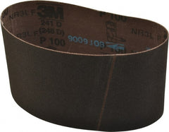 3M - 3-1/2" Wide x 15-1/2" OAL, 100 Grit, Aluminum Oxide Abrasive Belt - Benchmark Tooling