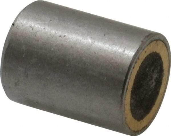 Mag-Mate - 8-32 Thread, 3/8" Diam, 1/2" High, 3 Lb Average Pull Force, Neodymium Rare Earth Pot Magnet - 0.15" Deep Tapped Hole, Steel Pot, Uninsulated - Benchmark Tooling