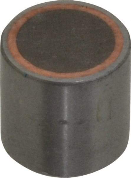 Mag-Mate - 10-32 Thread, 1/2" Diam, 1/2" High, 8 Lb Average Pull Force, Neodymium Rare Earth Pot Magnet - 0.15" Deep Tapped Hole, Steel Pot, Uninsulated - Benchmark Tooling