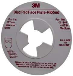 3M - Abrasive Disc Face Plate - 12,000 RPM - Benchmark Tooling
