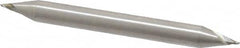 Interstate - 3/64", 1/16" LOC, 3/16" Shank Diam, 2" OAL, 2 Flute, Cobalt Square End Mill - Double End, Uncoated, Spiral Flute, 30° Helix, Centercutting, Right Hand Cut, Right Hand Flute - Benchmark Tooling