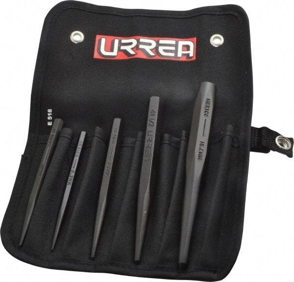 Urrea - 5 Piece, 1/4 to 5/8", Center Punch Set - Comes in Vinyl Pouch - Benchmark Tooling