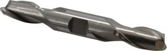 Interstate - 9/16", 1-1/8" LOC, 5/8" Shank Diam, 4-1/2" OAL, 2 Flute, Cobalt Square End Mill - Double End, Uncoated, Spiral Flute, Centercutting, Right Hand Cut, Right Hand Flute - Benchmark Tooling
