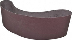 3M - 6" Wide x 48" OAL, 120 Grit, Aluminum Oxide Abrasive Belt - Aluminum Oxide, Fine, Coated, X Weighted Cloth Backing, Series 241D - Benchmark Tooling