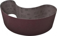 3M - 1/2" Wide x 18" OAL, 45 Trizact Grit, Aluminum Oxide Abrasive Belt - Aluminum Oxide, Extra Fine, Coated, X Weighted Cloth Backing, Series 237AA - Benchmark Tooling