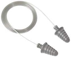 3M - Disposable, Corded, 32 dB Earplugs - Gray, 120 Pairs - Benchmark Tooling