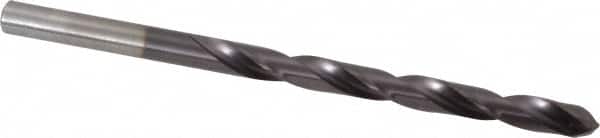 Chicago-Latrobe - #2 135° High Speed Steel Jobber Drill - TiAlN Finish, Right Hand Cut, Spiral Flute, Straight Shank, 3-7/8" OAL, Split Point - Benchmark Tooling