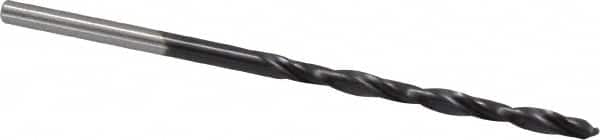 Chicago-Latrobe - #37 135° High Speed Steel Jobber Drill - TiAlN Finish, Right Hand Cut, Spiral Flute, Straight Shank, 2-1/2" OAL, Split Point - Benchmark Tooling