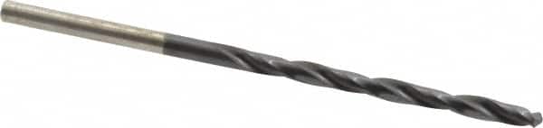 Chicago-Latrobe - #41 135° High Speed Steel Jobber Drill - TiAlN Finish, Right Hand Cut, Spiral Flute, Straight Shank, 2-3/8" OAL, Split Point - Benchmark Tooling