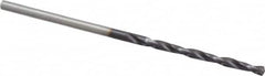 Chicago-Latrobe - #49 135° High Speed Steel Jobber Drill - TiAlN Finish, Right Hand Cut, Spiral Flute, Straight Shank, 2" OAL, Split Point - Benchmark Tooling