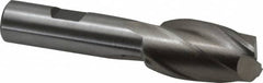 Interstate - 7/8", 1-1/2" LOC, 5/8" Shank Diam, 3-3/4" OAL, 2 Flute, Cobalt Square End Mill - Single End, Uncoated, Spiral Flute, Centercutting, Right Hand Cut, Right Hand Flute - Benchmark Tooling