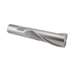 Interstate - 1", 1-1/2" LOC, 3/4" Shank Diam, 3-3/4" OAL, 2 Flute, Cobalt Square End Mill - Single End, Uncoated, Spiral Flute, Centercutting, Right Hand Cut, Right Hand Flute - Benchmark Tooling