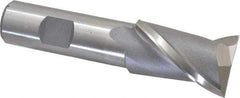 Interstate - 1-1/16", 1-5/8" LOC, 3/4" Shank Diam, 3-7/8" OAL, 2 Flute, Cobalt Square End Mill - Single End, Uncoated, Spiral Flute, Centercutting, Right Hand Cut, Right Hand Flute - Benchmark Tooling