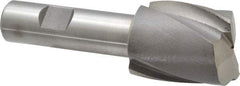 Interstate - 1-3/8", 1-5/8" LOC, 3/4" Shank Diam, 4-1/8" OAL, 2 Flute, Cobalt Square End Mill - Single End, Uncoated, Spiral Flute, Centercutting, Right Hand Cut, Right Hand Flute - Benchmark Tooling