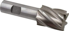 Interstate - 1-3/16", 1-1/2" LOC, 3/4" Shank Diam, 3-7/8" OAL, 6 Flute, Cobalt Square End Mill - Single End, Uncoated, Spiral Flute, 30° Helix, Centercutting, Right Hand Cut, Right Hand Flute - Benchmark Tooling