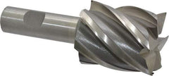 Interstate - 1-3/4", 2" LOC, 3/4" Shank Diam, 4-1/2" OAL, 6 Flute, Cobalt Square End Mill - Single End, Uncoated, Spiral Flute, 30° Helix, Centercutting, Right Hand Cut, Right Hand Flute - Benchmark Tooling