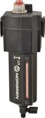 Norgren - 3/4" NPT, 250 Max psi Standard Micro Fog Lubricator - Metal Bowl with Sight Glass, Aluminum Body, 138 CFM, 175°F Max Temp, 3.15" Wide x 9.07" High - Benchmark Tooling